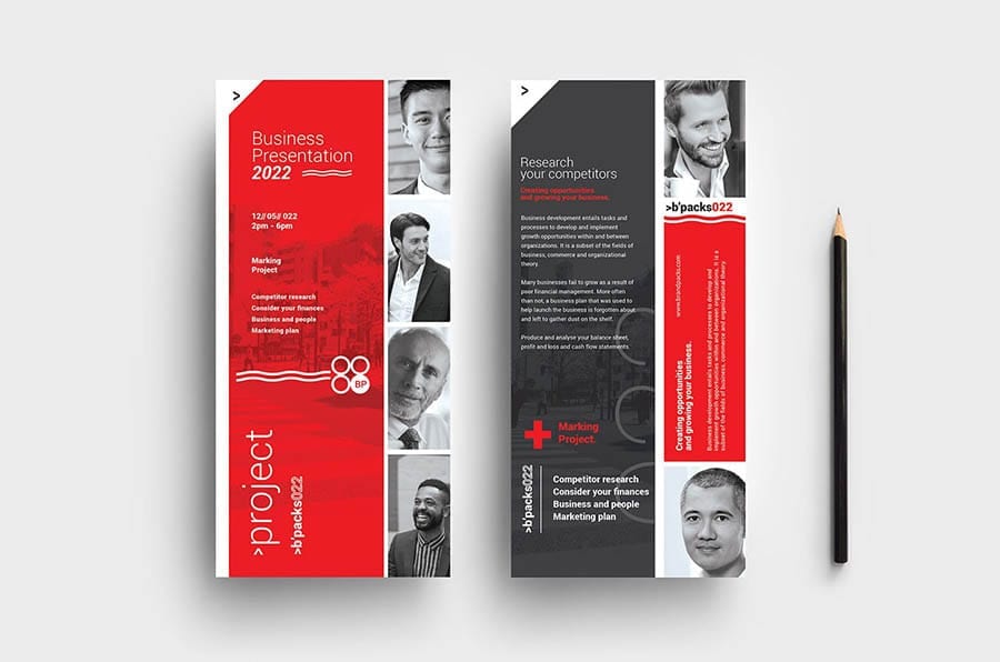 Swiss Style DL Card Template