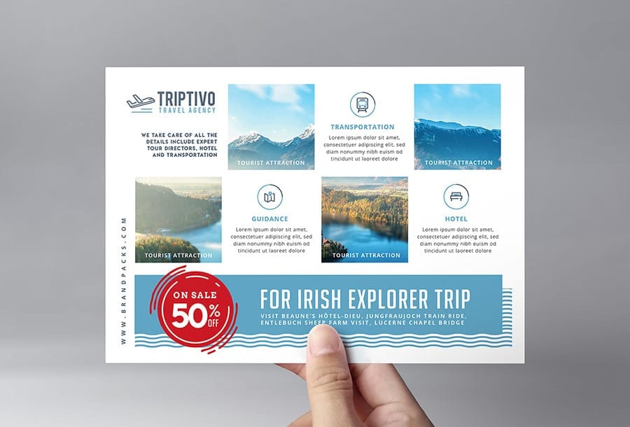 Travel Company Flyer Template