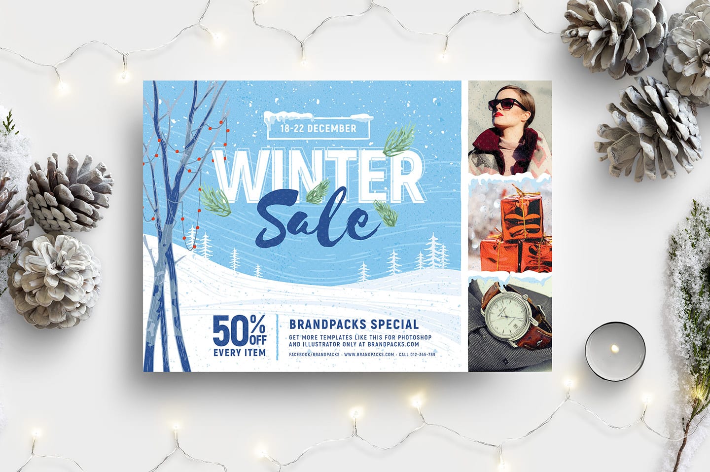 Winter Sale Flyer Template