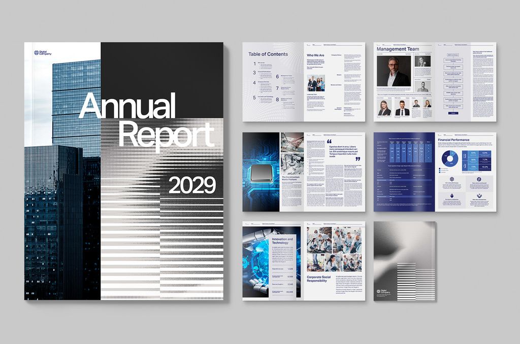Annual Report Layout for InDesign