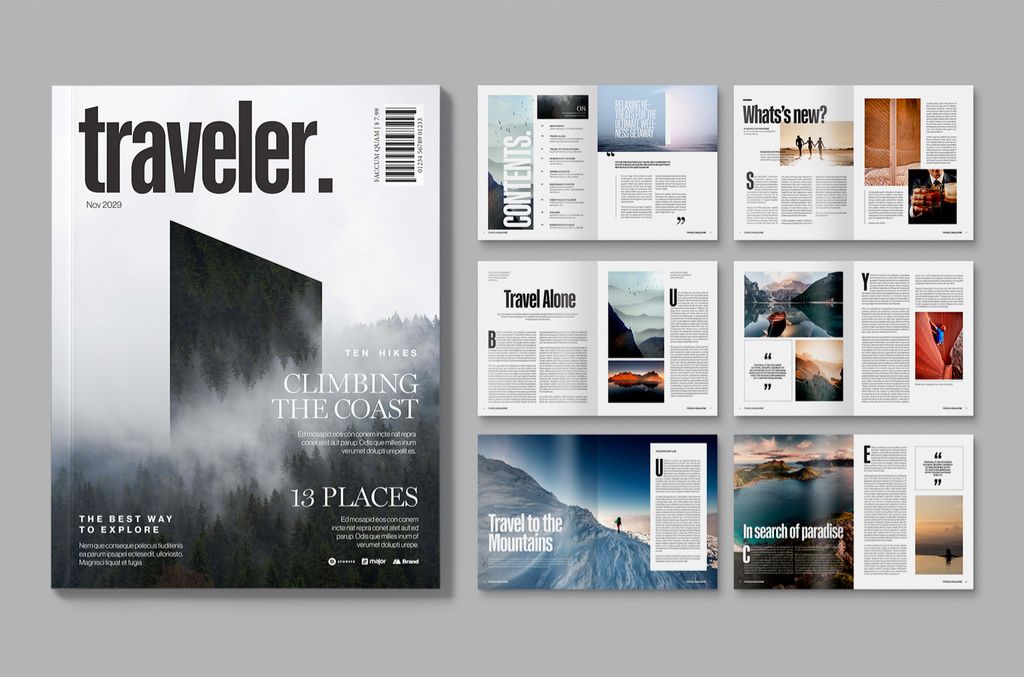 Modern Magazine Layout for InDesign