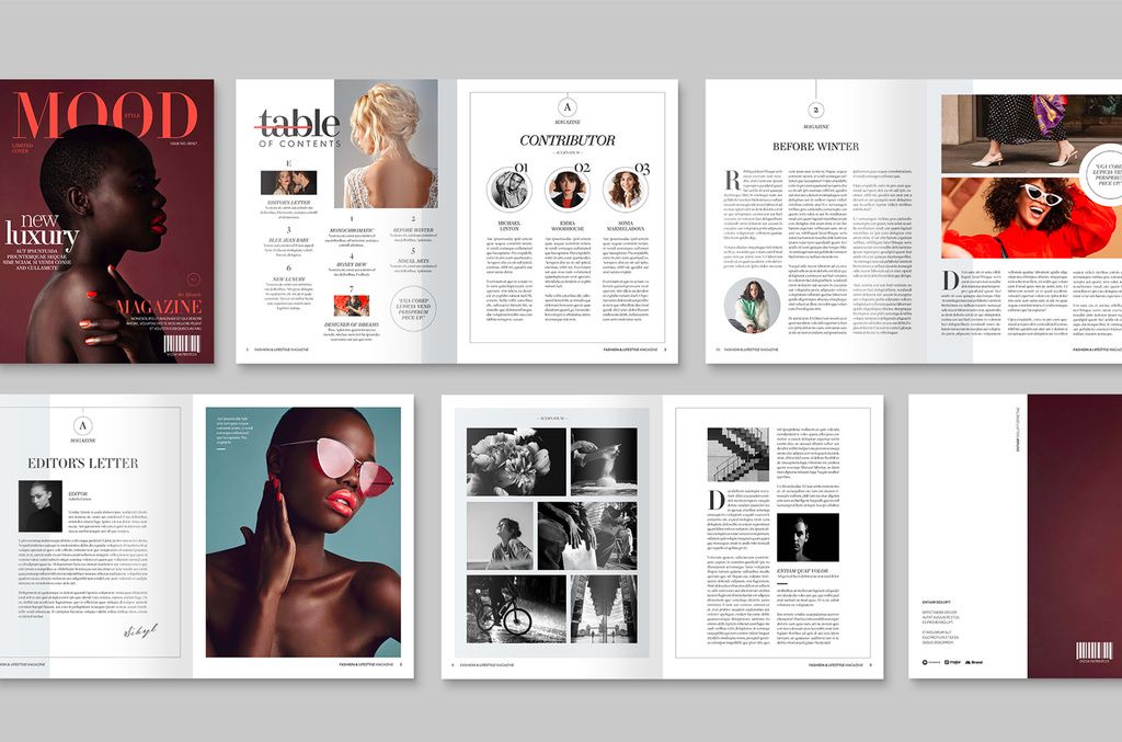 Modern Magazine Layout for InDesign