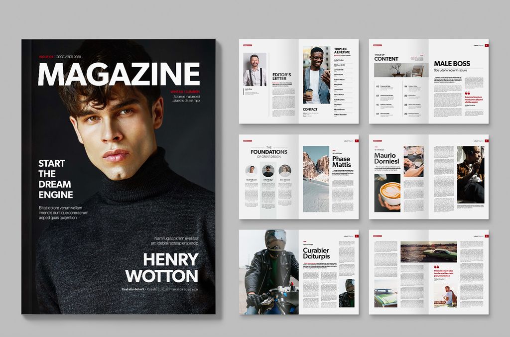 Simple Magazine Layout for InDesign
