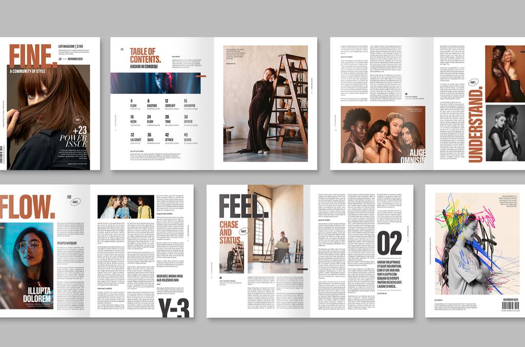 Modern Magazine Template for InDesign