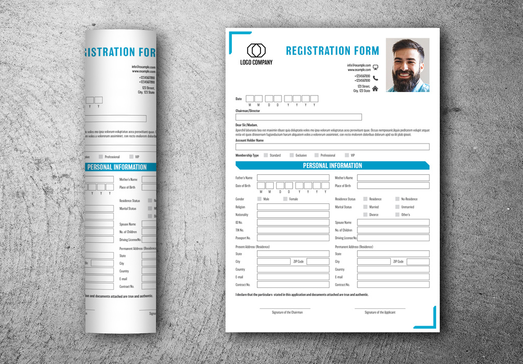 registration-form-layout-aqua-blue