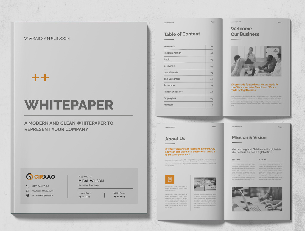 20+ Best White Paper Templates for Word & InDesign