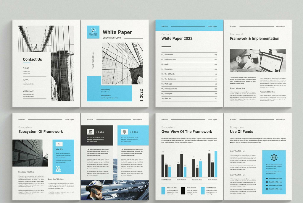 20+ Best White Paper Templates for Word & InDesign
