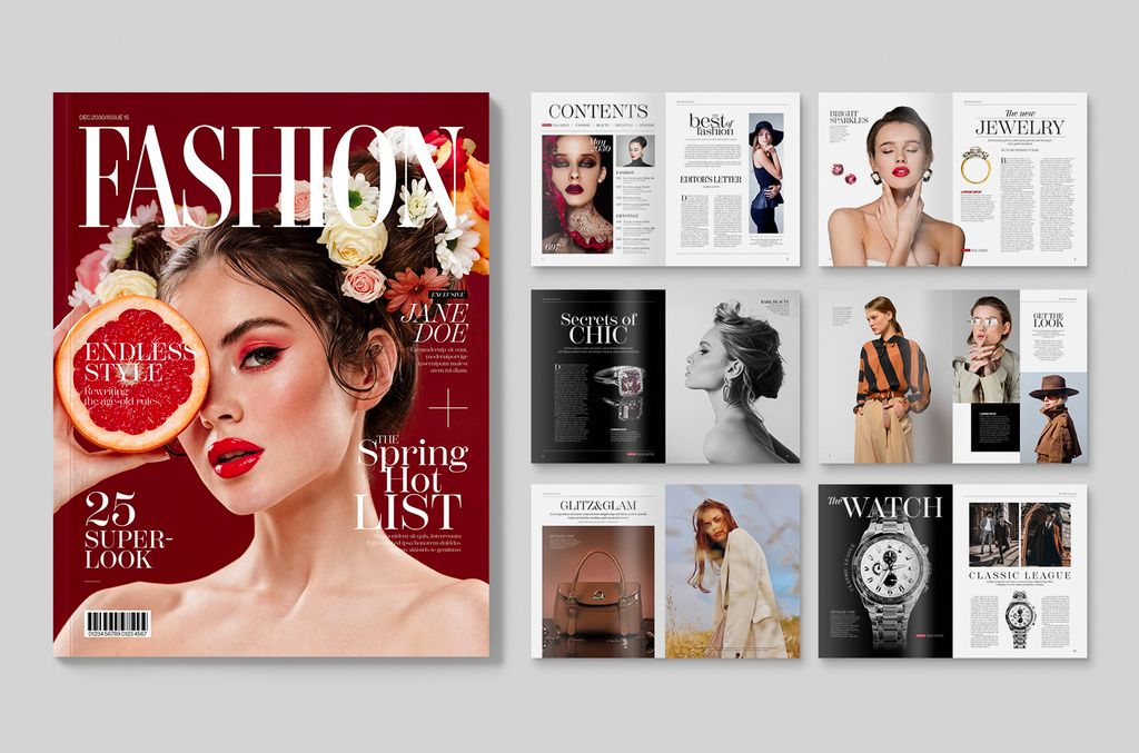 Fashion Magazine Layout for InDesign