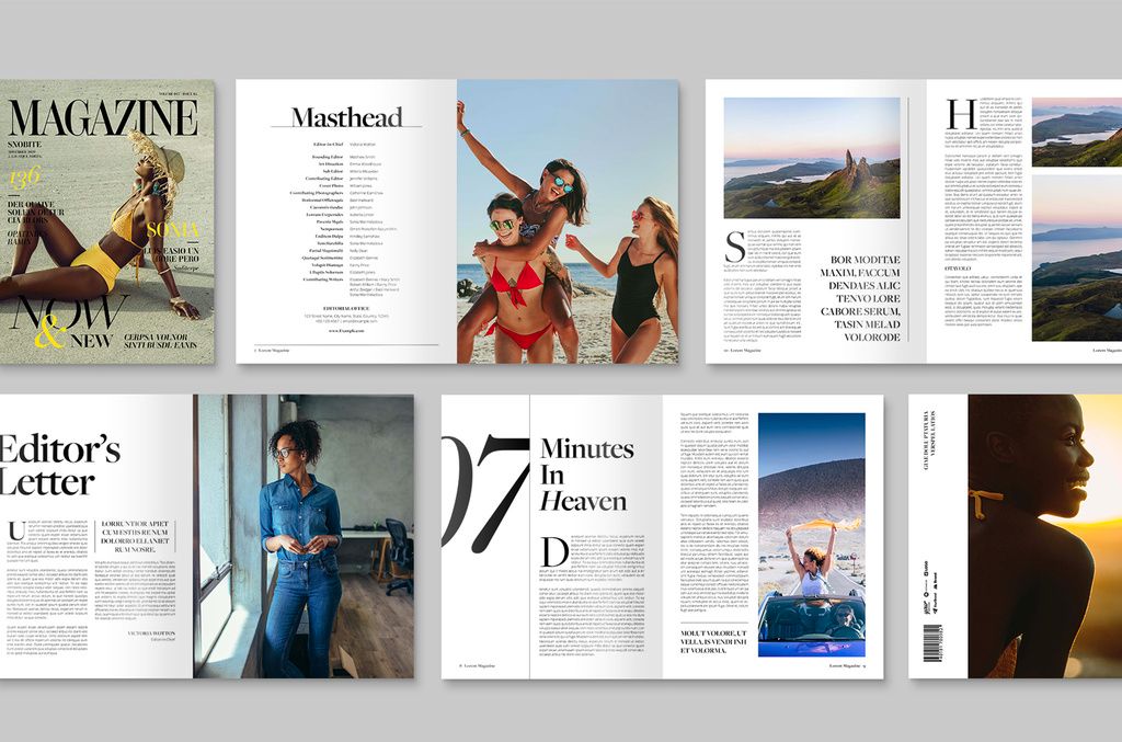 Magazine Template for InDesign
