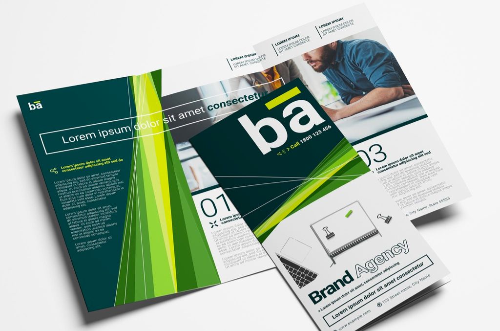 Trifold Brochure with Multipurpose Layout in AI format