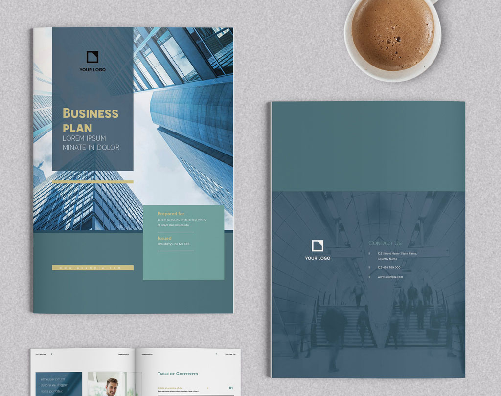 adobe indesign business plan template free