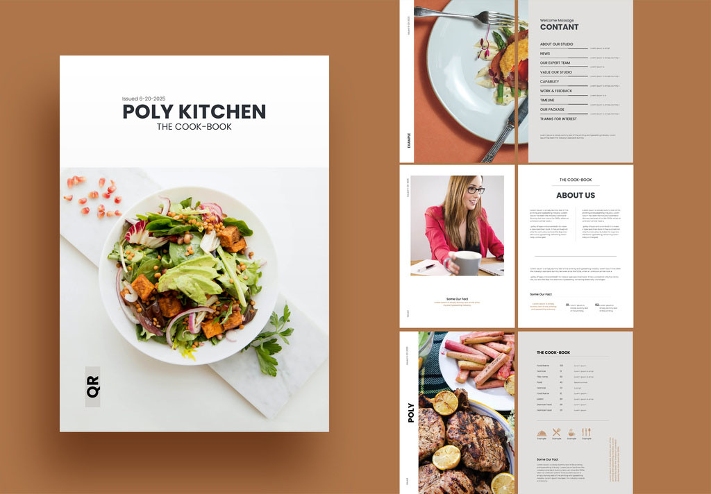 Cookbook / Recipe Book Template - StockInDesign