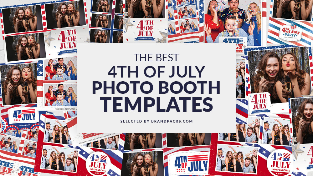 20+ All-American Photo Booth Templates for 4th July Events