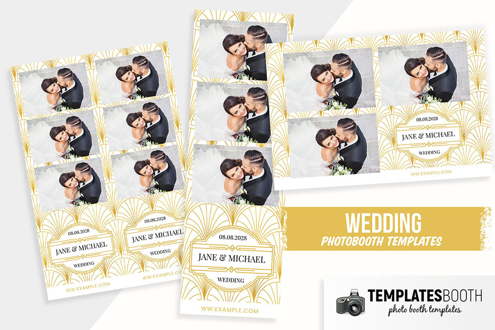 Art Deco Wedding Photo Booth Template