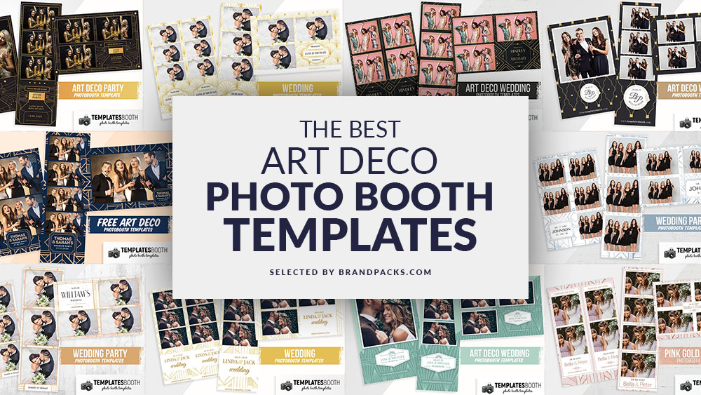 Top 10 Art Deco Photo Booth Templates for Gatsby Themed Weddings