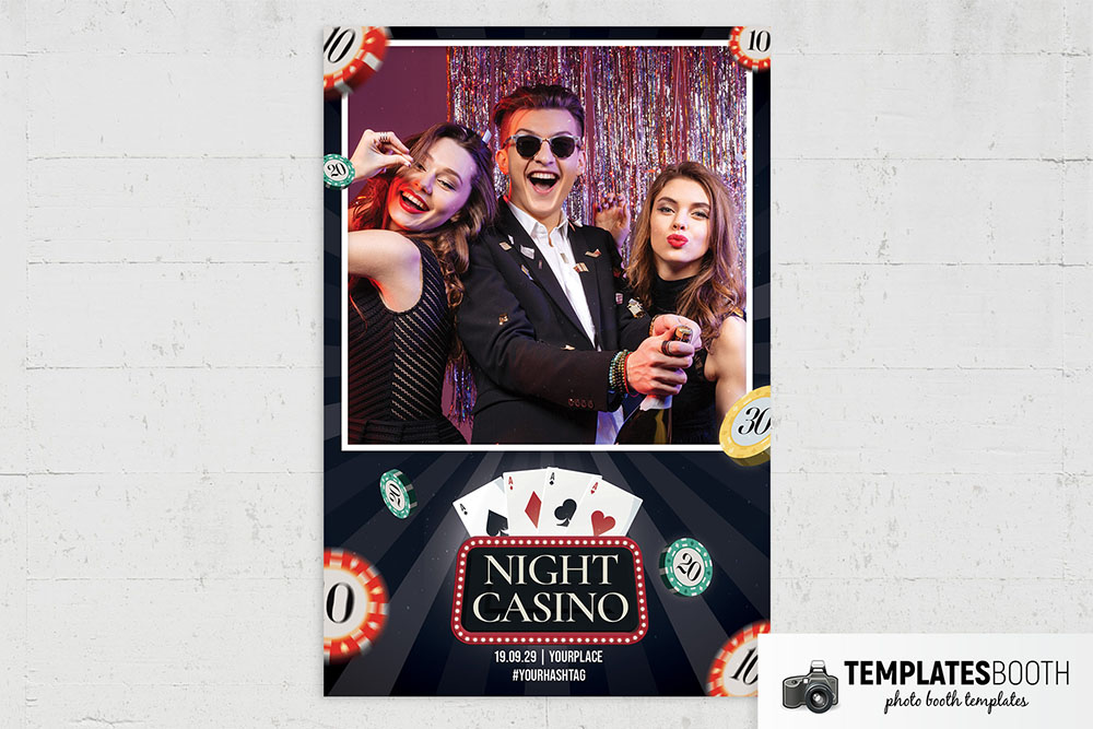 Casino Night Photo Booth Layout Template