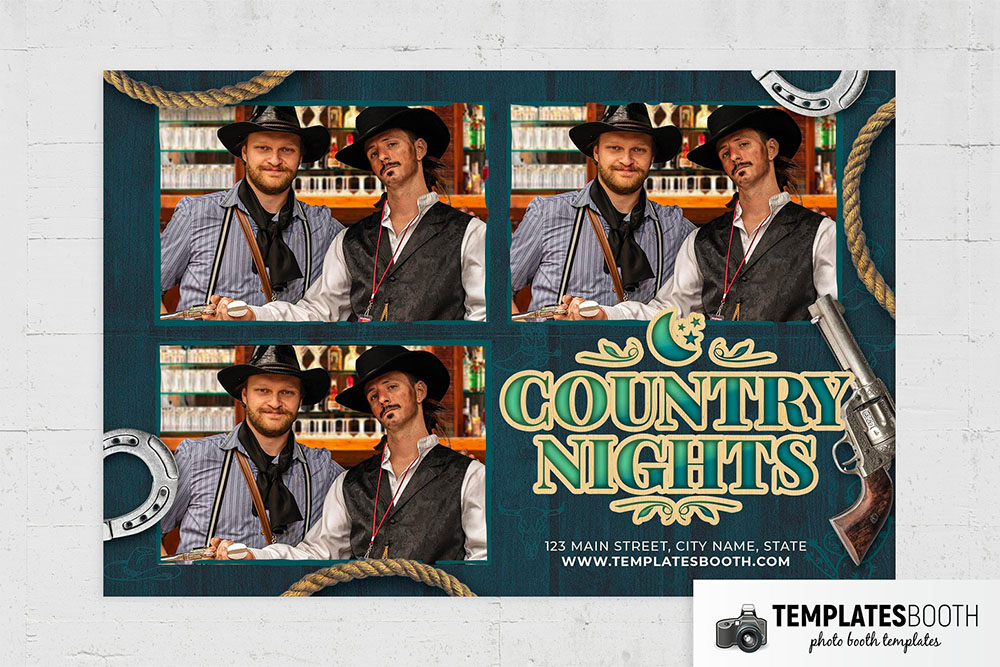 Country Music Nights Photo Booth Template