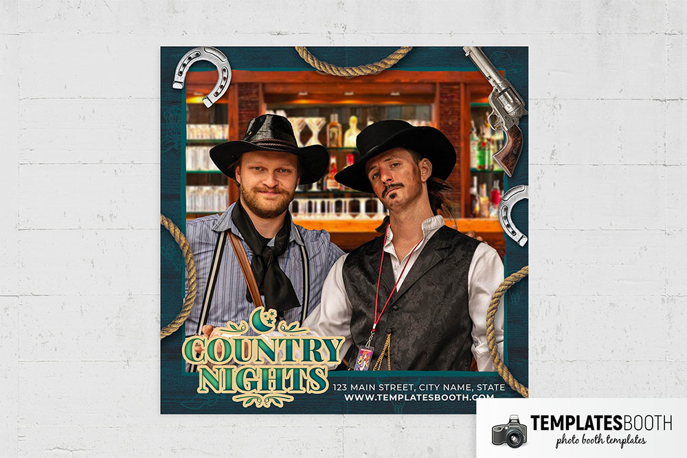 Country Music Nights Photo Booth Template