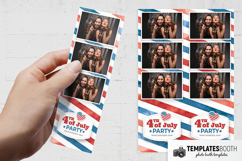 Free 4th of July Photo Booth Template