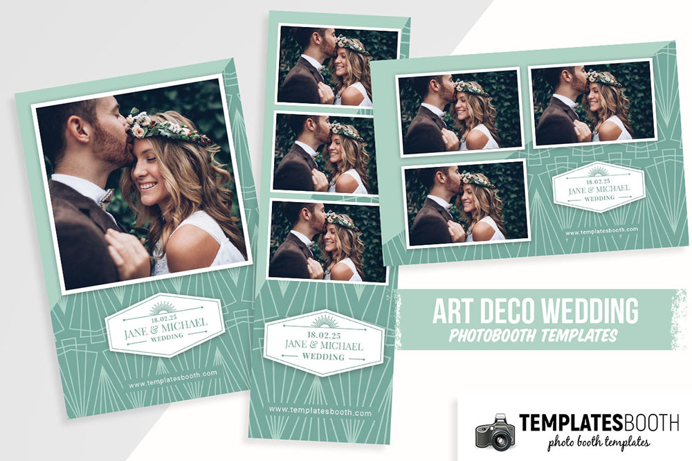 Peppermint Art Deco Photo Booth Template