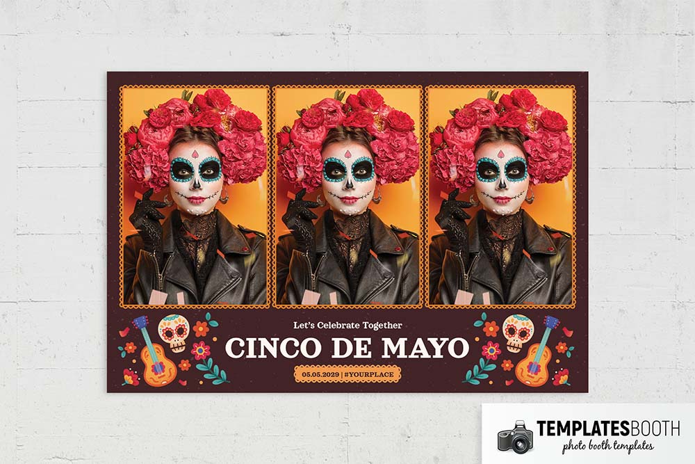 Vibrant Cinco De Mayo Photo Booth Template