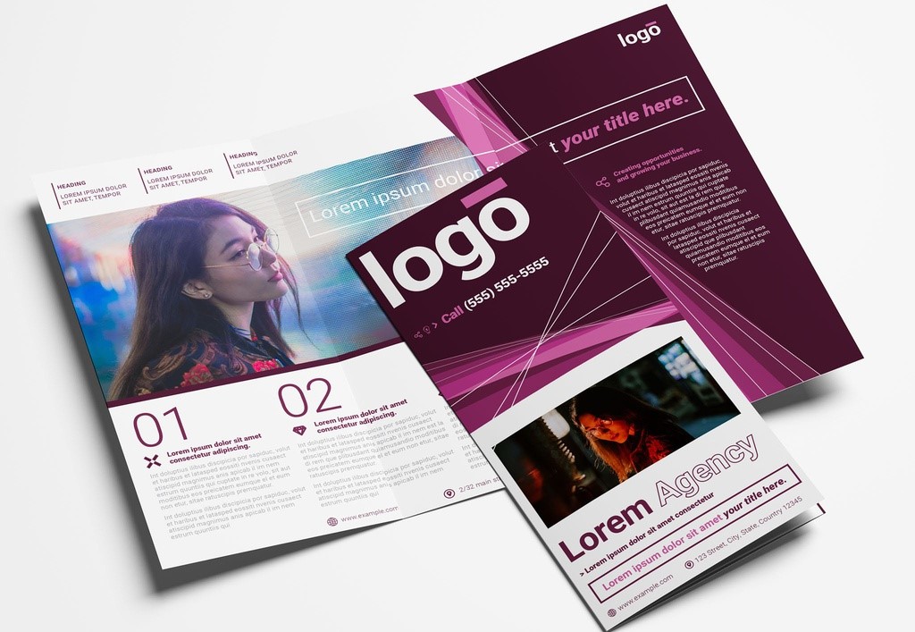 Multipurpose Trifold Brochure with Creative Layout INDD