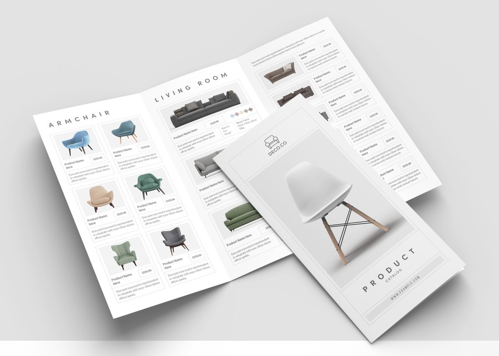 Product Trifold Brochure Layout