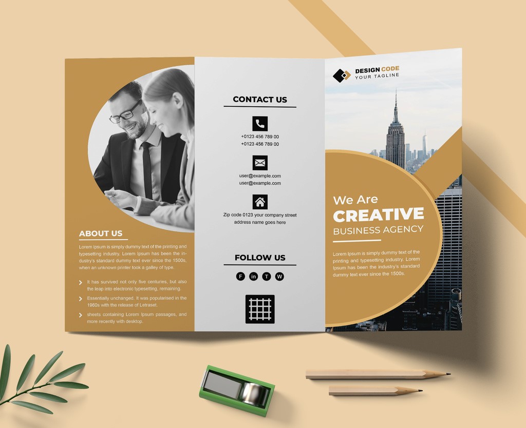 Trifold Brochure Layout INDD