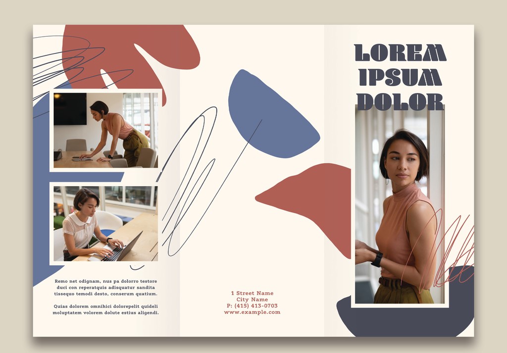 Trifold Brochure Layouts INDD