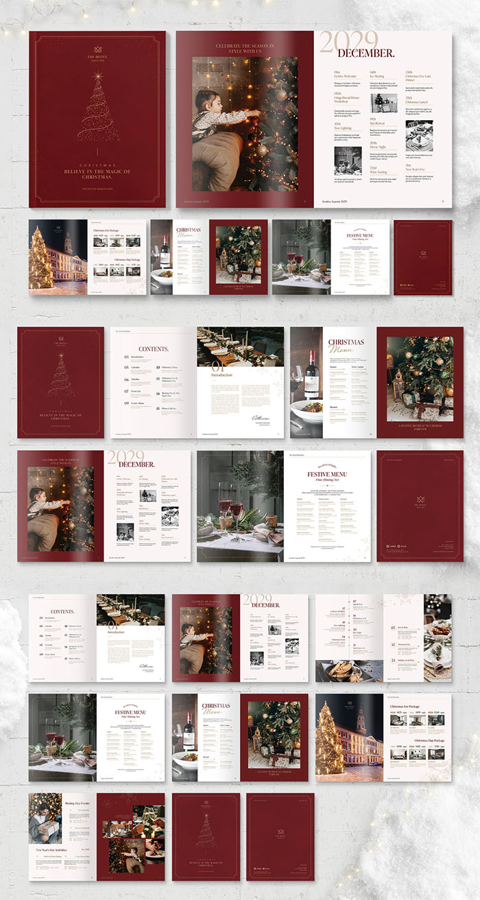 Christmas Brochure Template for Adobe InDesign