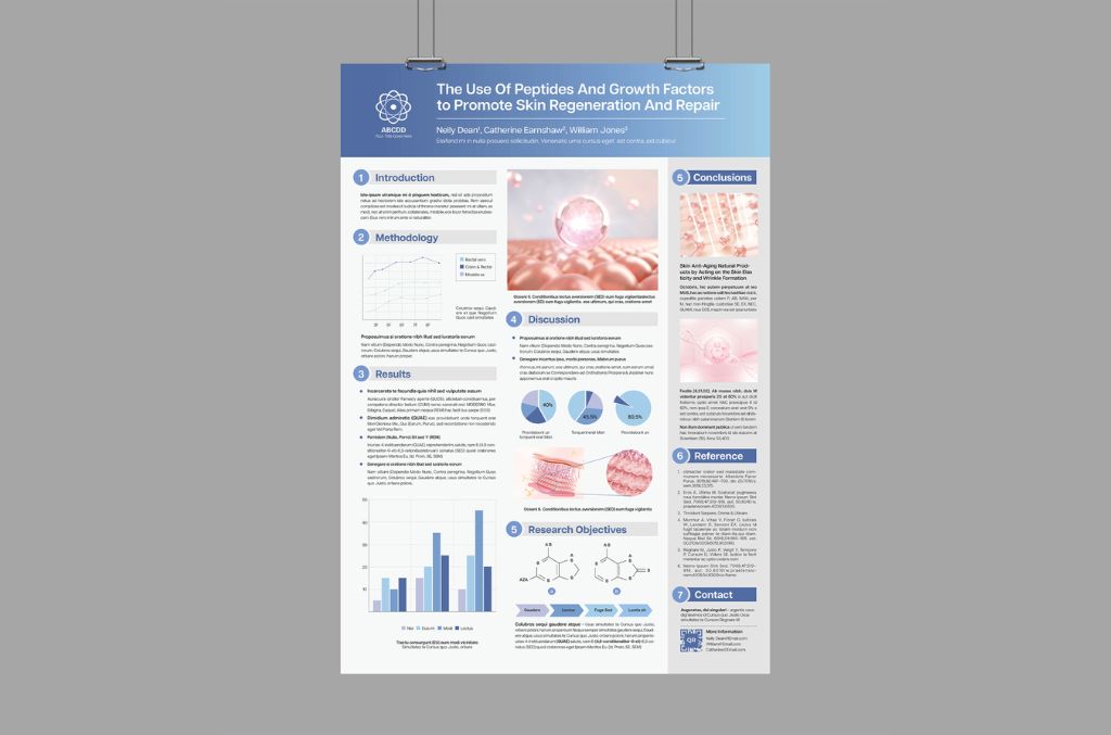 Case Study Research Poster Layout for InDesign INDD Format