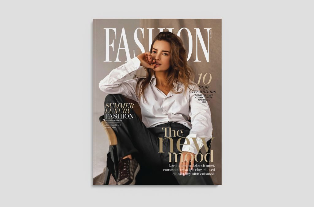 Fashion Magazine Cover Layout for PSD Photoshop