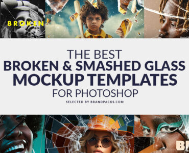 14 Best Broken & Smashed Glass PSD Mockup Templates