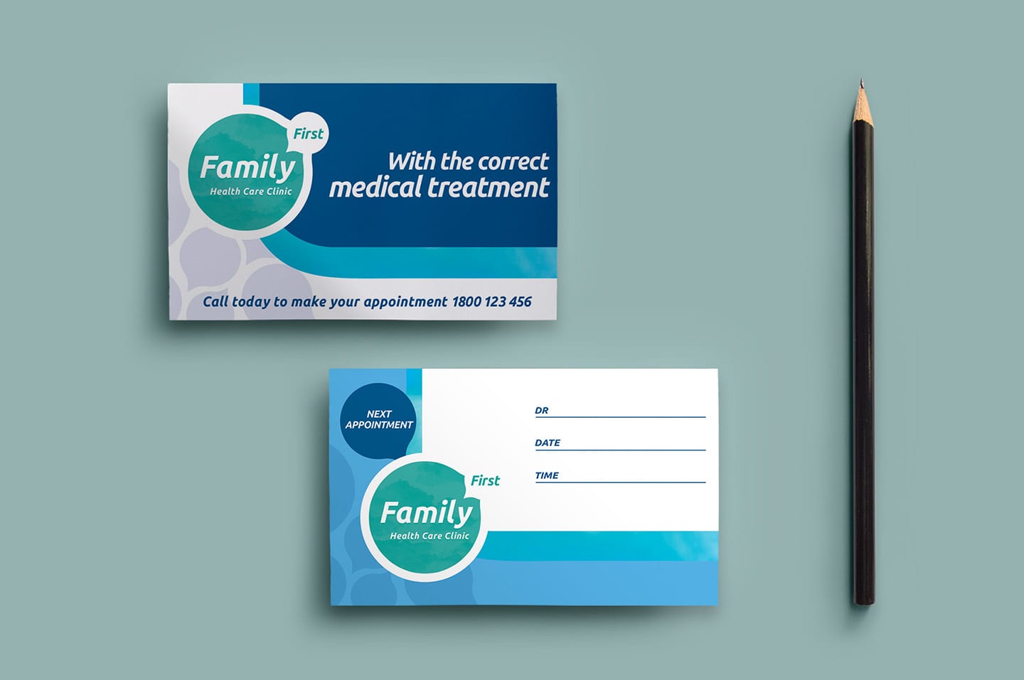 Healthcare Clinic Appointment Card Template in PSD, Ai & Vector Regarding Dentist Appointment Card Template