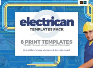 Electrician Templates Pack by BrandPacks
