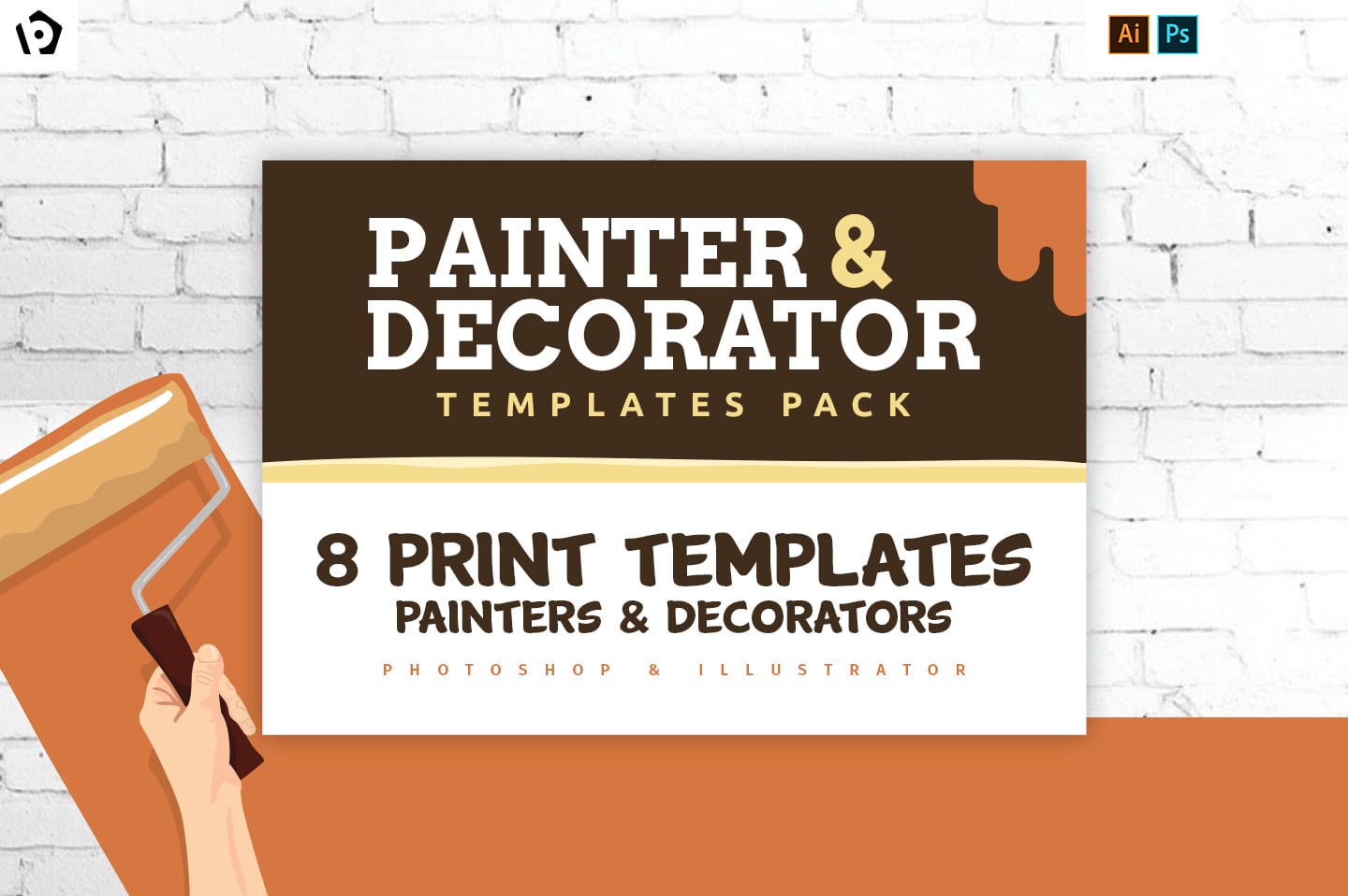 Painter & Decorator Templates Pack for Photoshop & Illustrator
