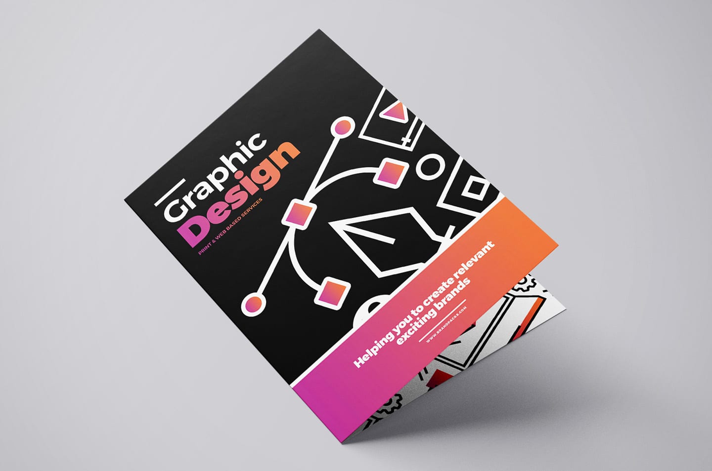 A3 Graphic Design Agency Brochure Template