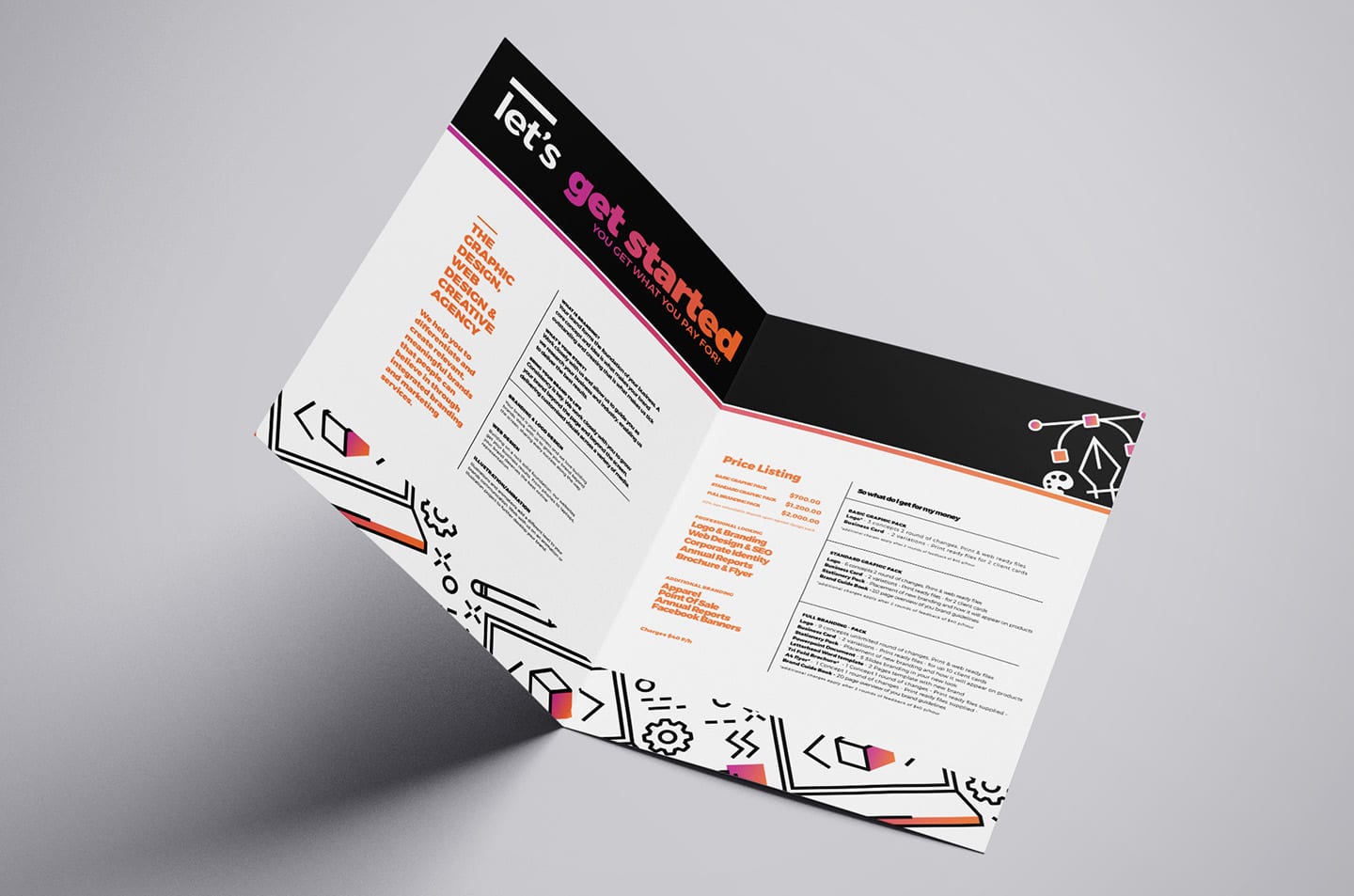  Graphic  Design  Agency Brochure  Template for Photoshop 