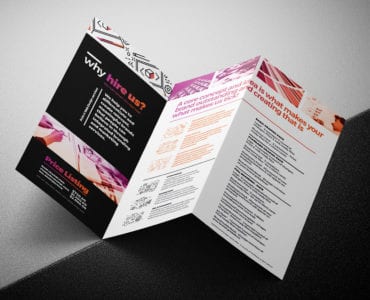Graphic Design Agency Trifold Brochure Template