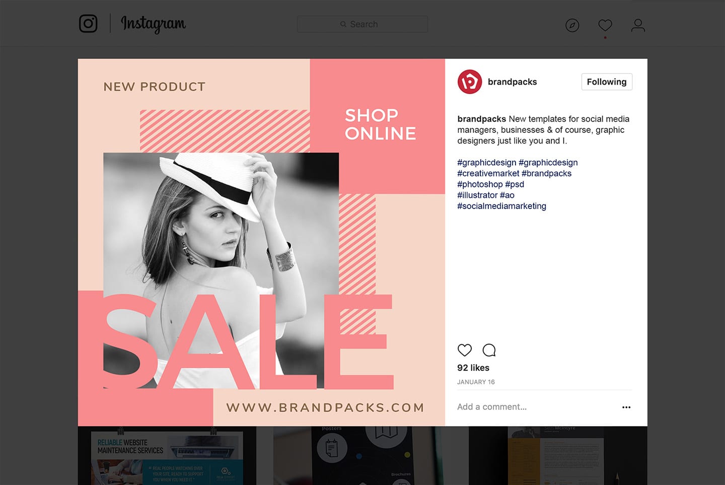 Instagram Templates for Fashion Brands