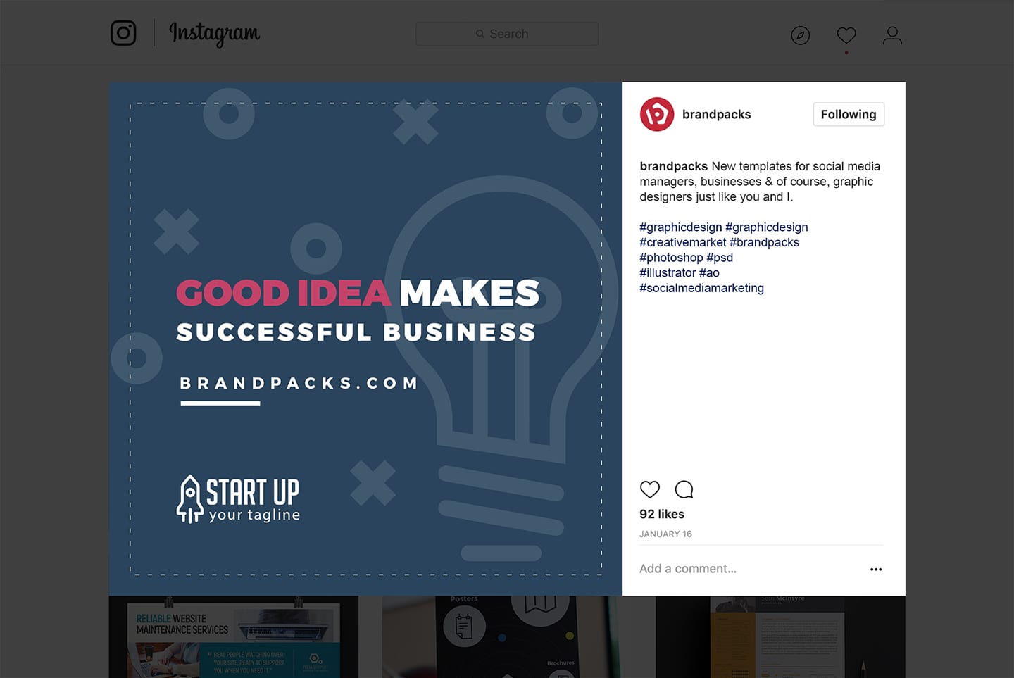 Instagram Templates for Businesses