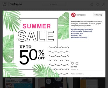 Summer Sale Social Media Templates