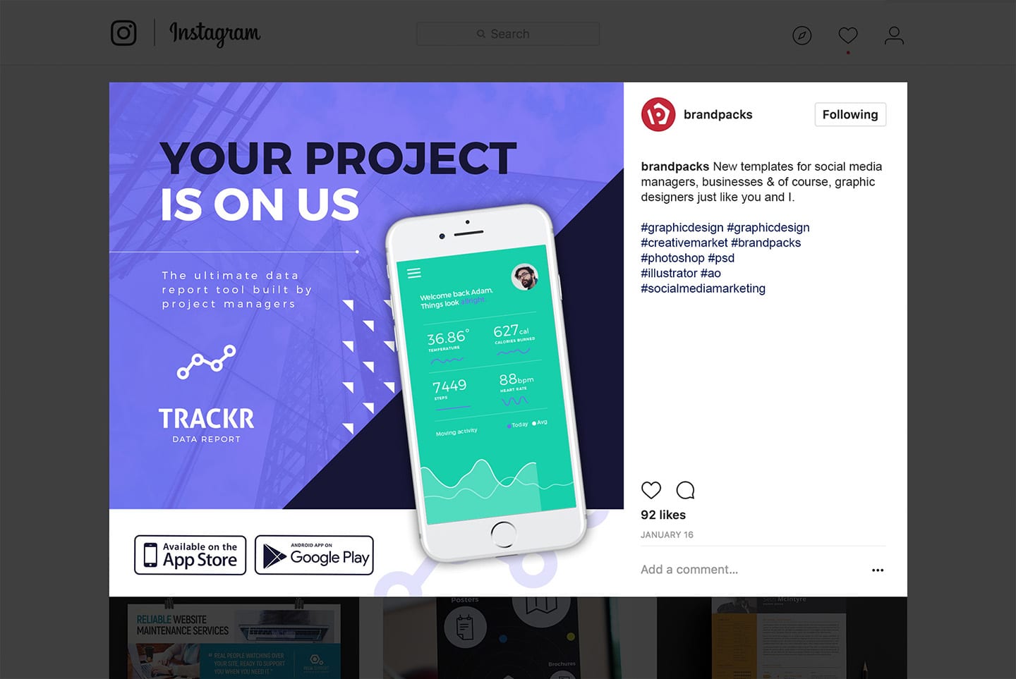 App Promotion Instagram Template