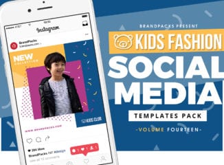 Kid's Fashion Social Media Templates
