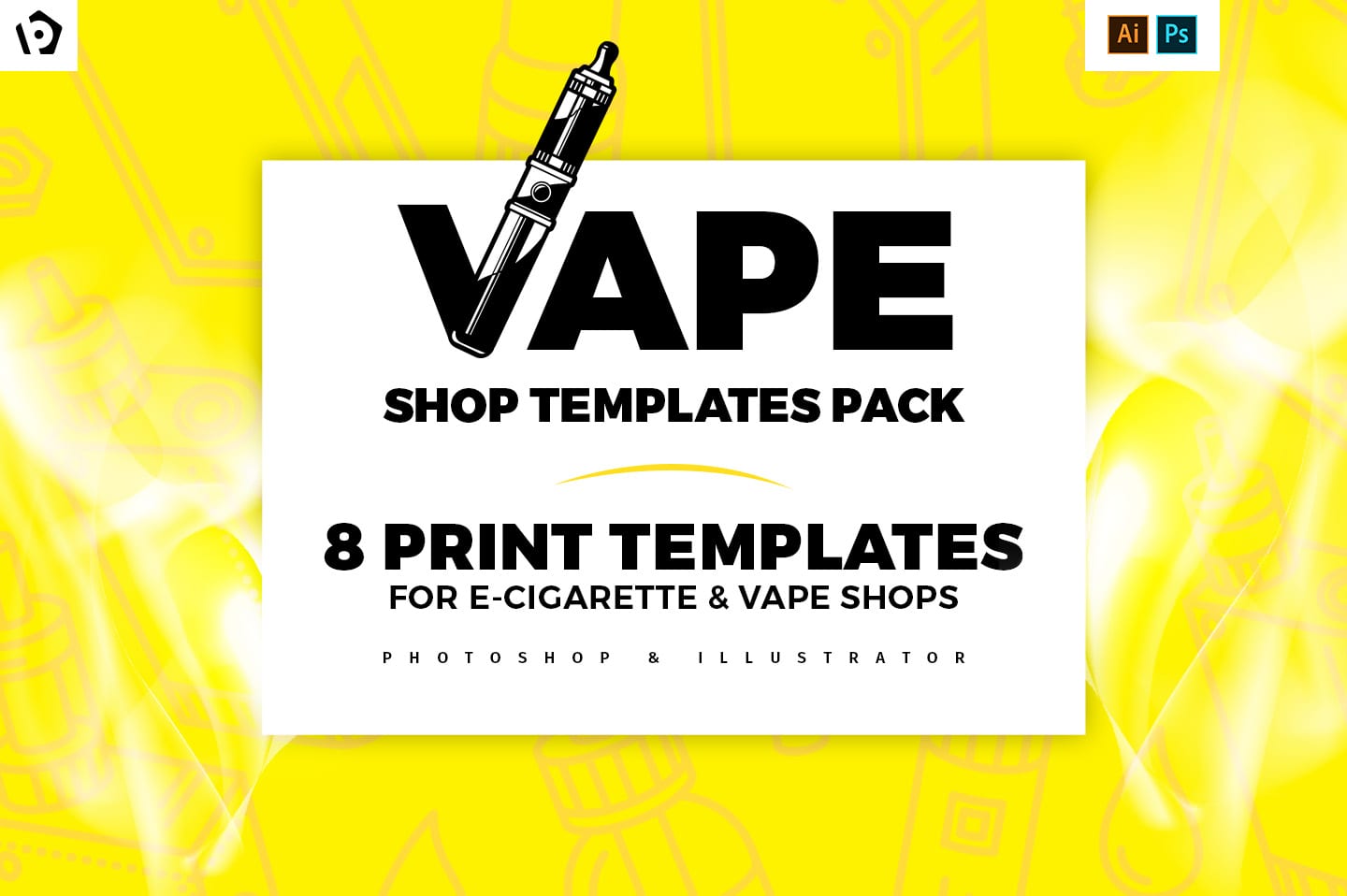 Vape Shop Templates Pack by BrandPacks