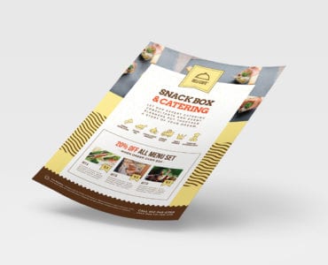 A4 Catering Service Poster Template