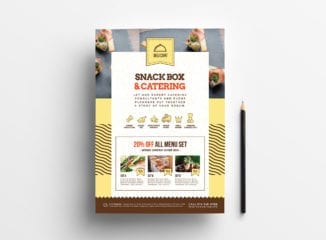 A4 Catering Service Poster Template