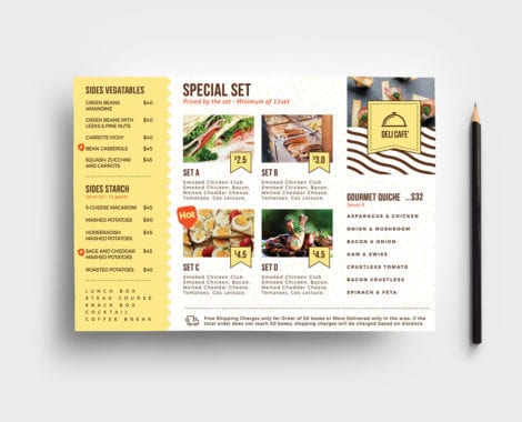 A5 Catering Service Flyer Template