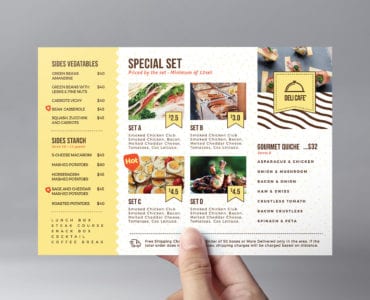 A5 Catering Service Flyer Template