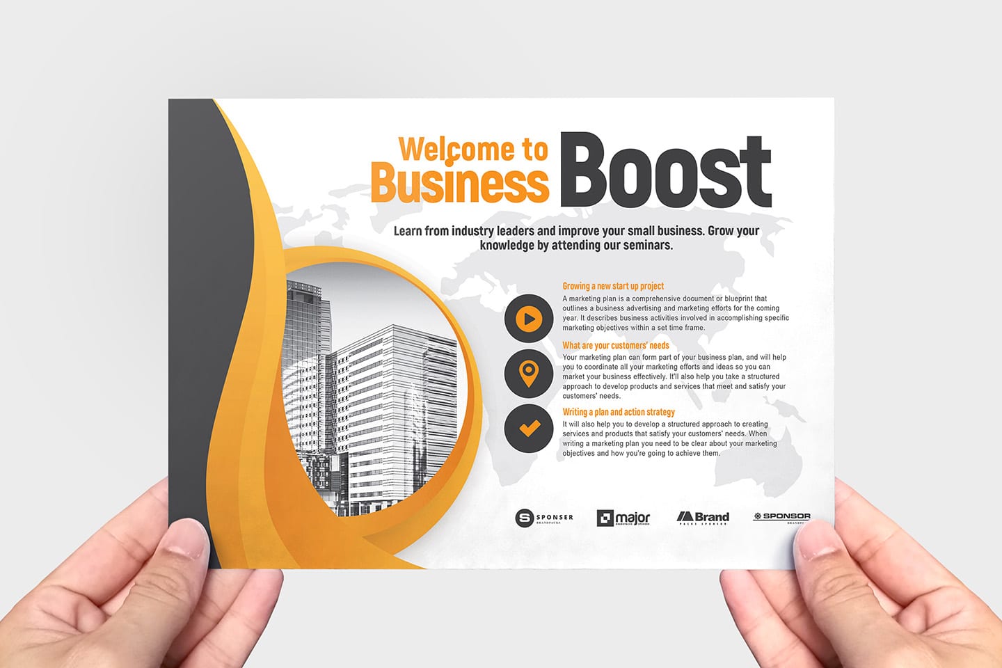 Marketing Seminar Flyer Template v23 - BrandPacks For Flyer Templates For Small Business